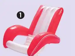 Canadian Tire Funsicle Red and White Pool Lounger offer
