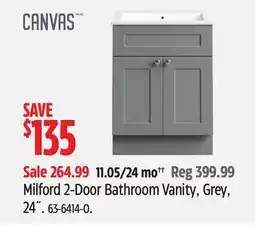 Canadian Tire Milford 2-Door Bathroom Vanity offer
