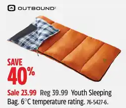 Canadian Tire Youth Sleeping Bag offer