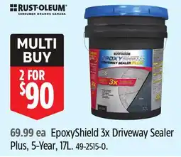 Canadian Tire Rust-oleum EpoxyShield 3x Driveway Sealer Plus, 5-Year offer
