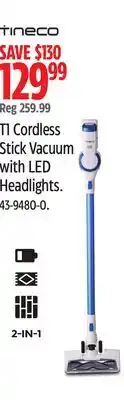 Canadian Tire Fantineco RTI Cordless Stick Vacuum with LED Headlights offer