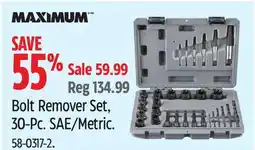 Canadian Tire Maximum Bolt Remover Set, 30-Pc. SAE/Metric offer