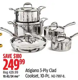Canadian Tire Lagostina Atigiano 3-Ply Clad Cookset offer