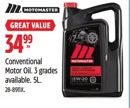 Canadian Tire Conventional Motor Oil offer