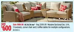 Canadian Tire Canvas Moraine Sectional Set, 5-Pc offer