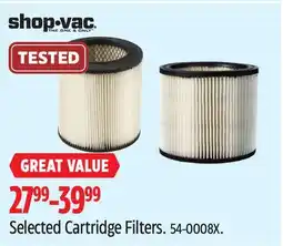 Canadian Tire Selected Cartridge Filters offer