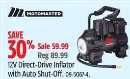 Canadian Tire 12V Direct-Drive Inflator with Auto Shut-Off offer