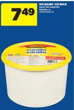 Real Canadian Superstore NO NAME ICE MILK offer