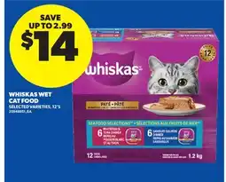 Real Canadian Superstore WHISKAS WET CAT FOOD, 12' S offer
