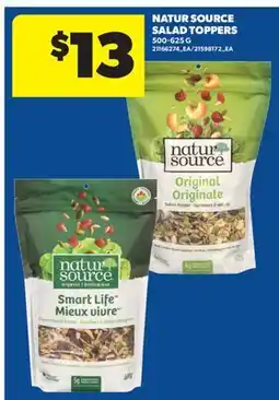 Real Canadian Superstore NATUR SOURCE SALAD TOPPERS offer