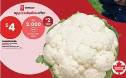 Real Canadian Superstore CAULIFLOWER offer