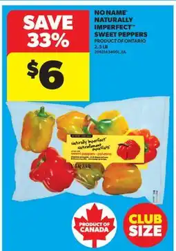 Real Canadian Superstore NO NAME NATURALLY IMPERFECT SWEET PEPPERS, 2.5 LB offer