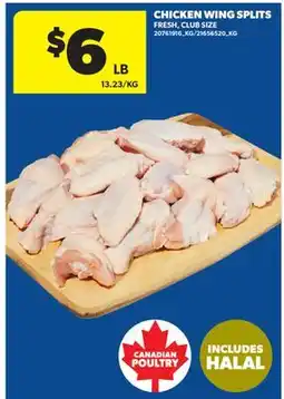 Real Canadian Superstore CHICKEN WING SPLITS offer