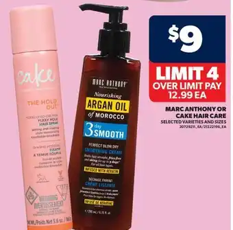 Real Canadian Superstore MARC ANTHONY OR CAKE HAIR CARE offer