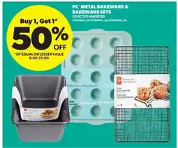Real Canadian Superstore PC METAL BAKEWARE & BAKEWARE SETS offer