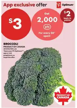 Real Canadian Superstore BROCCOLI offer