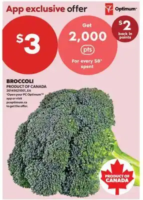 Real Canadian Superstore BROCCOLI offer