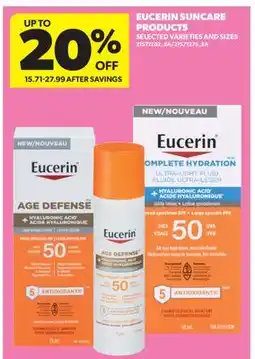 Real Canadian Superstore EUCERIN SUNCARE PRODUCTS offer