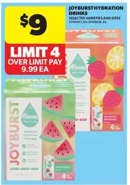 Real Canadian Superstore JOYBURST HYDRATION DRINKS offer