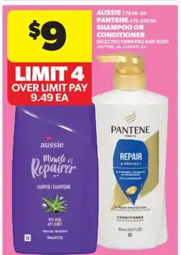Real Canadian Superstore AUSSIE, 778 ML OR PANTENE, 476-530 ML SHAMPOO OR CONDITIONER offer