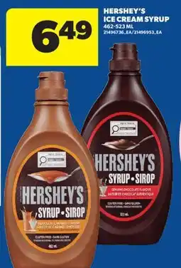 Real Canadian Superstore HERSHEY'S ICE CREAM SYRUP offer