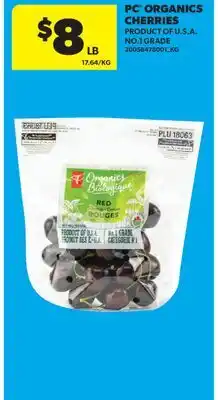 Real Canadian Superstore PC ORGANICS CHERRIES offer