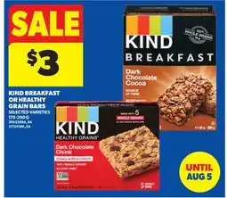 Real Canadian Superstore KIND BREAKFAST OR HEALTHY GRAIN BARS offer