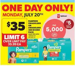 Real Canadian Superstore PAMPERS SWADDLERS OR SWADDLERS 360 ECONO PACK offer