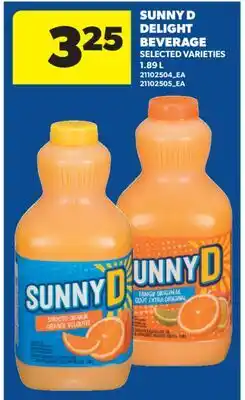 Real Canadian Superstore SUNNY D DELIGHT BEVERAGE offer