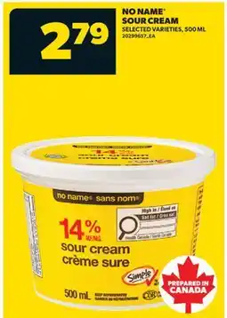 Real Canadian Superstore NO NAME SOUR CREAM offer