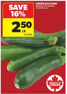 Real Canadian Superstore GREEN ZUCCHINI offer