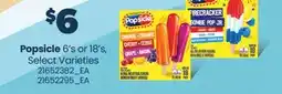 Real Canadian Superstore POPSICLES, 6'S OR 18'S offer