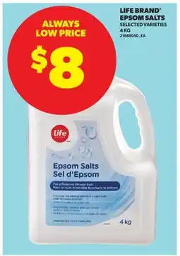 Real Canadian Superstore LIFE BRAND EPSOM SALTS offer