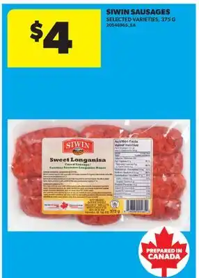 Real Canadian Superstore SIWIN SAUSAGES offer