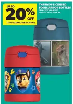 Real Canadian Superstore THERMOS LICENSED FOOD JARS OR BOTTLES offer