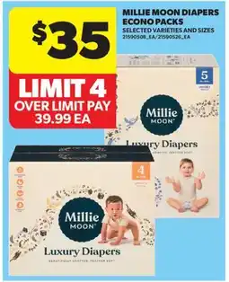 Real Canadian Superstore MILLIE MOON DIAPERS ECONO PACKS offer