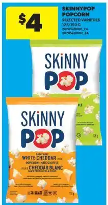 Real Canadian Superstore SKINNYPOP POPCORN, 125/150 G offer