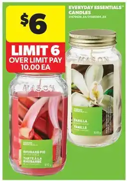 Real Canadian Superstore EVERYDAY ESSENTIALS CANDLES offer