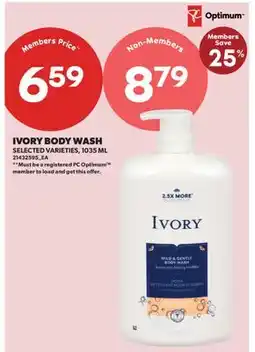 Real Canadian Superstore IVORY BODY WASH offer