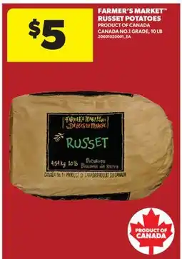 Real Canadian Superstore FARMER'S MARKET RUSSET POTATOES, 10 LB offer