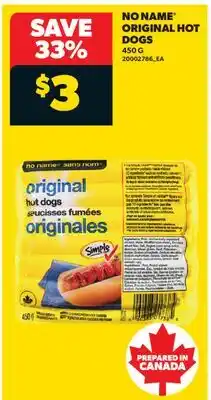 Real Canadian Superstore NO NAME ORIGINAL HOT DOGS offer
