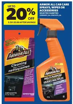 Real Canadian Superstore ARMOR ALL CAR CARE SPRAYS, WIPES OR ACCESSORIES offer
