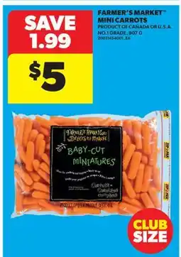 Real Canadian Superstore FARMER'S MARKET MINI CARROTS offer