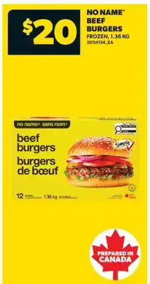Real Canadian Superstore NO NAME BEEF BURGERS offer