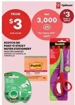 Real Canadian Superstore SCOTCH OR POST-IT STICKY NOTES STATIONERY offer