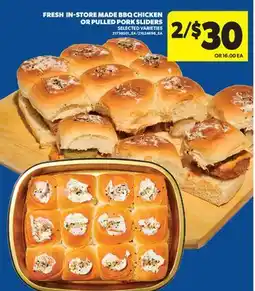 Real Canadian Superstore FRESH IN-STORE MADE BBQ CHICKEN OR PULLED PORK SLIDERS offer