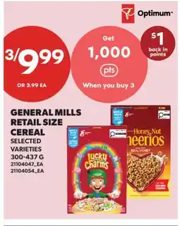 Real Canadian Superstore GENERAL MILLS RETAIL SIZE CEREAL offer