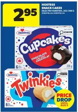 Real Canadian Superstore HOSTESS SNACK CAKES, 202/206 G offer