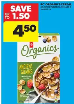 Real Canadian Superstore PC ORGANICS CEREAL offer