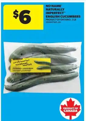 Real Canadian Superstore NO NAME NATURALLY IMPERFECT ENGLISH CUCUMBERS, 3 LB offer